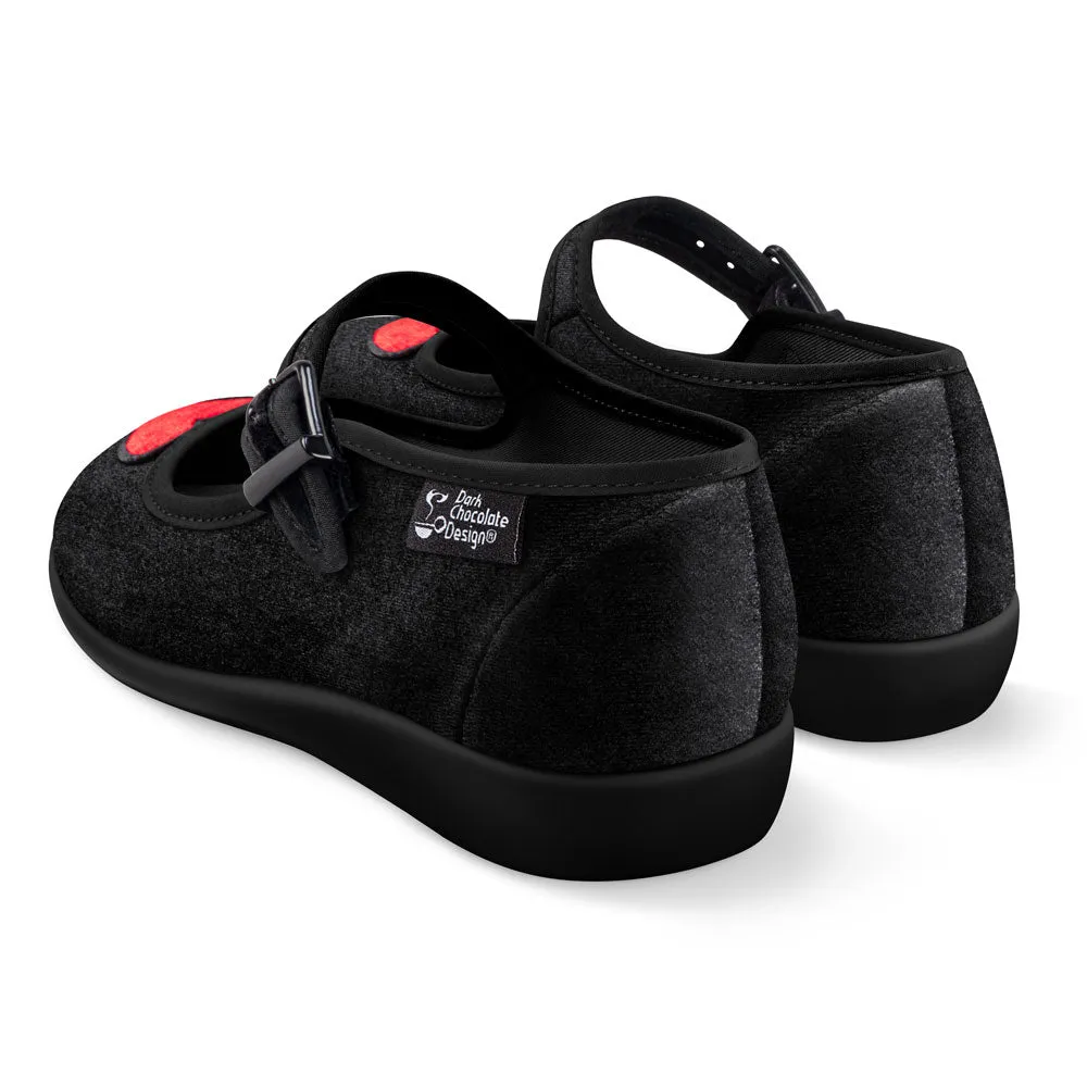 Chocolaticas® Velvet Heart Women's Mary Jane Flat