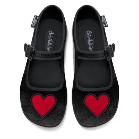 Chocolaticas® Velvet Heart Women's Mary Jane Flat