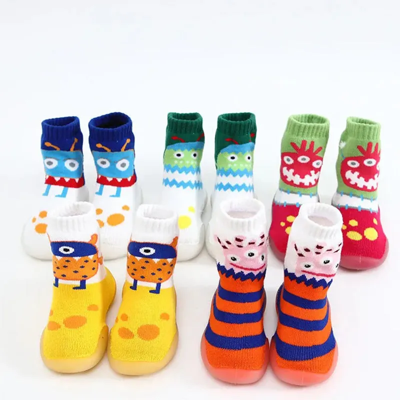 Cotton Non-Slip Soft Sole Slipper Socks for Children