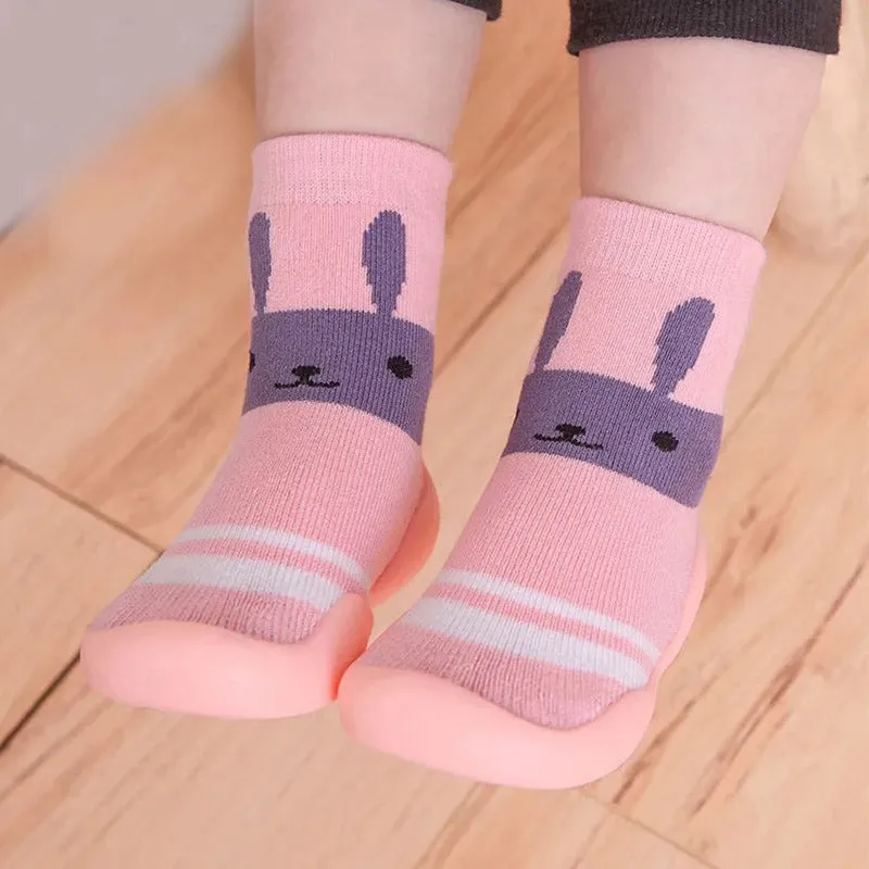 Cotton Non-Slip Soft Sole Slipper Socks for Children